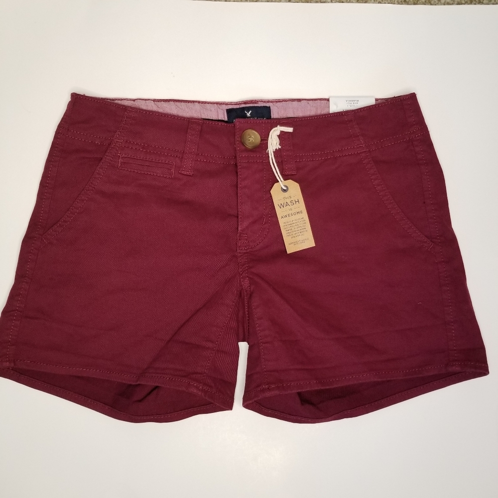 American Eagle low rise shortie shorts stretch 0